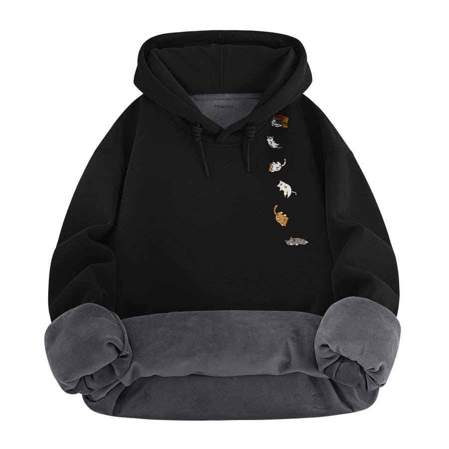Tonlion Sweatshirts Unisex Hooded Thickened Heavyweight
