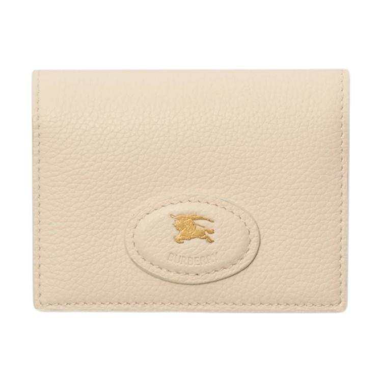 Burberry Bloomsbury Calfskin Card Holder Women's Light Beige