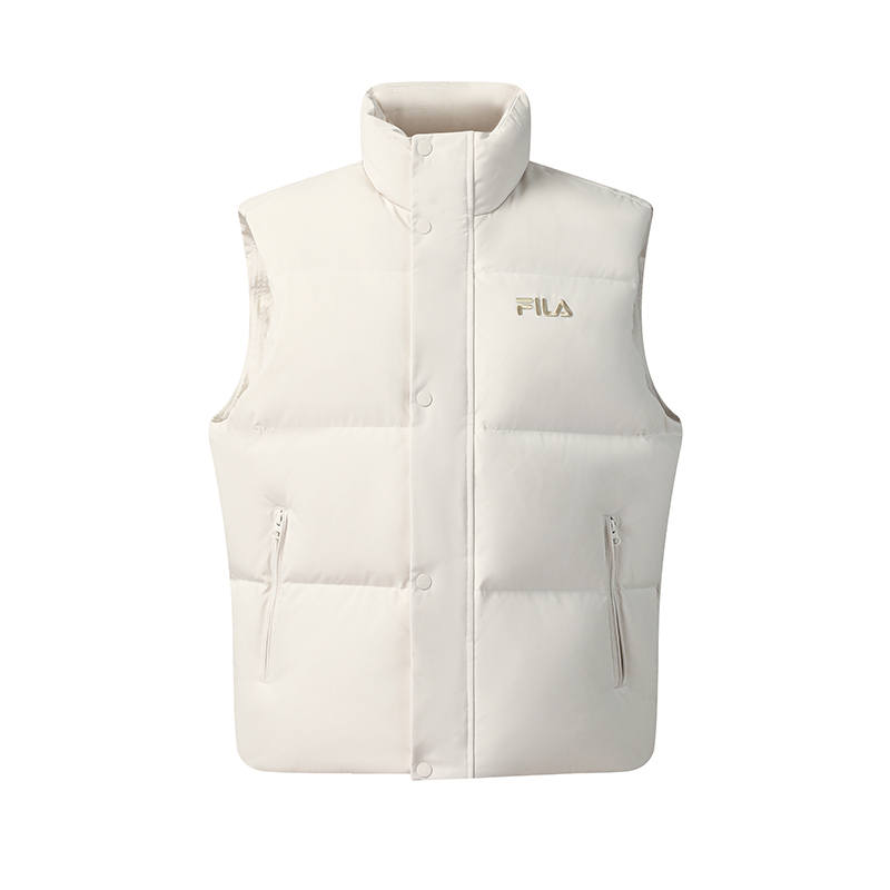FILA ORIGINALE Down Vest Unisex Steam White