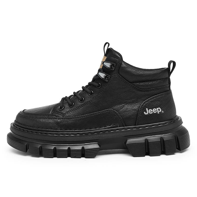 Jeep Jeep Combat Boots Men's Black, Chestnut Brown