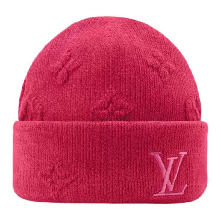 LOUIS VUITTON Louis Vuitton Lv Crush Monogram Heritage Beanie
