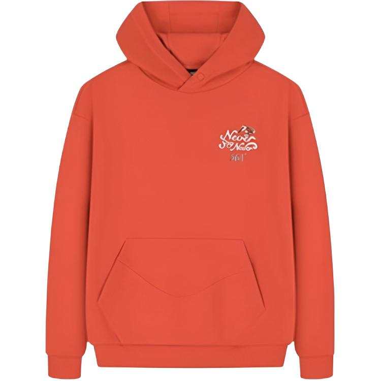 361° Sweatshirts Men's Bright Tobacco Red Hooded Thickened