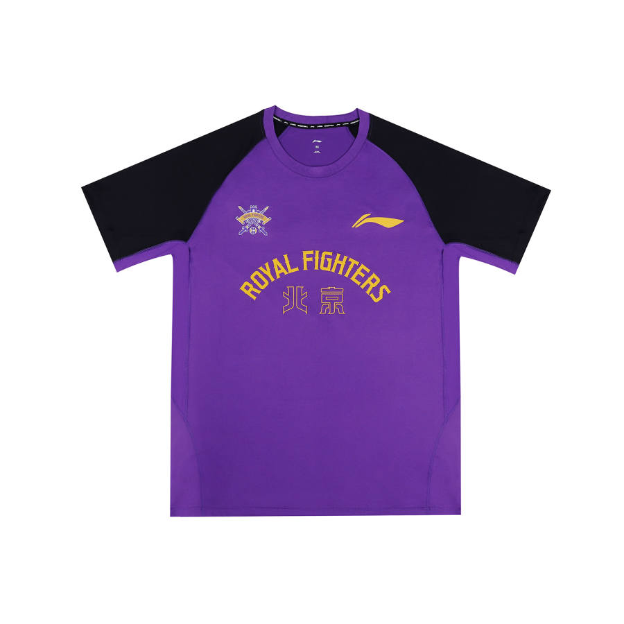 Li-Ning Li Ning T Shirt Unisex Purple Black