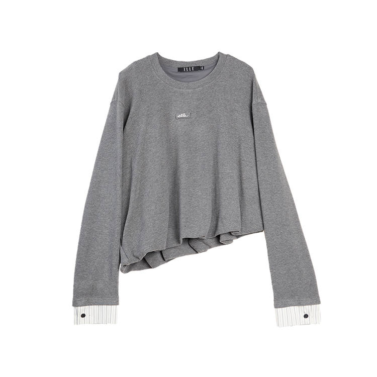 ELLE T Shirts Women's Crew Neck Moderate