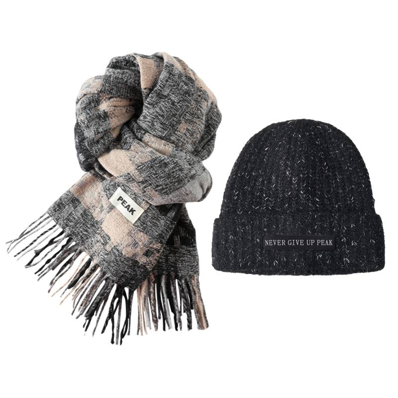 PEAK PEAK Polyester Knit Scarves Unisex