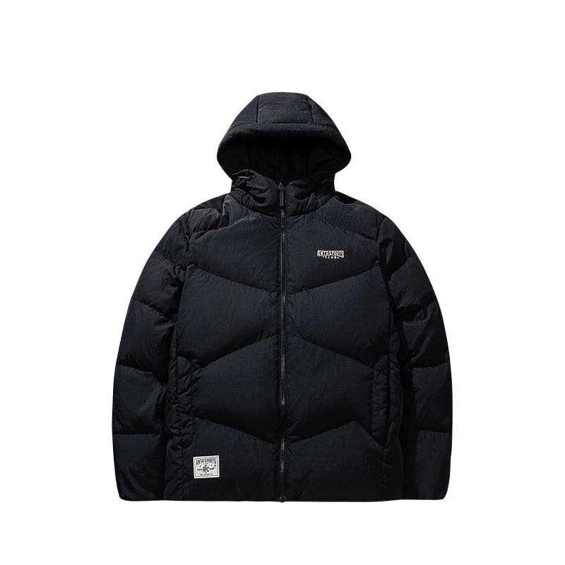 Anta Variety Training Collection Down Jacket Short Sports Vintage Men's Water Repellent Men's Basic Black