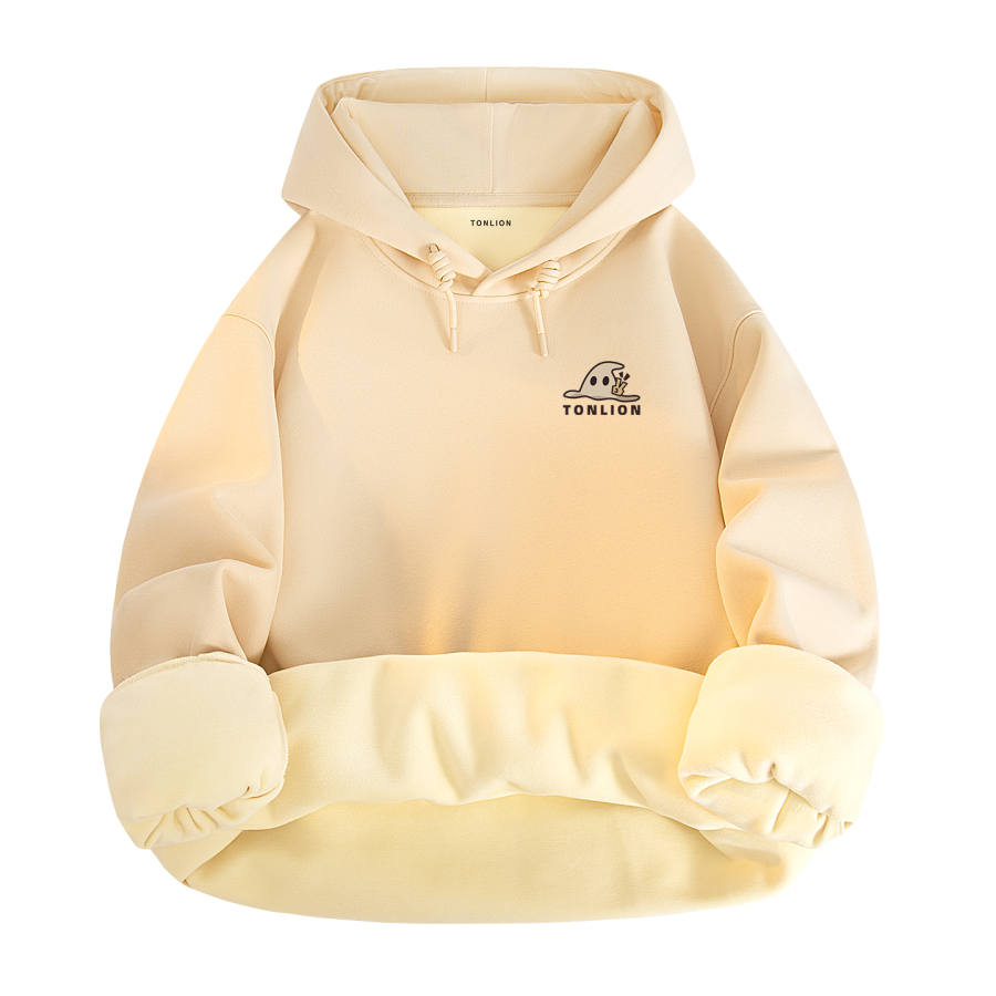 Tonlion Sweatshirts Unisex Hooded Thickened Heavyweight