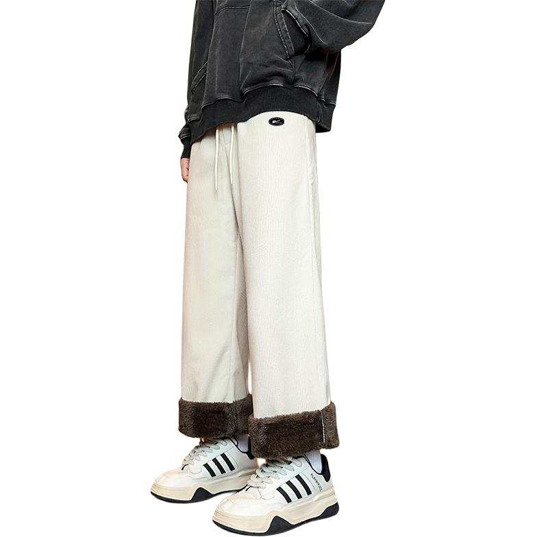 WARRIOR Insulated Pants Unisex Thickened And Fleece Lined Straight Fit Pants