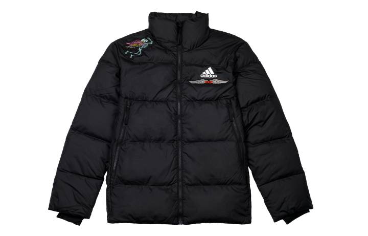 Adidas Adidas Down Jackets Men's Black Stand Collar Moderate