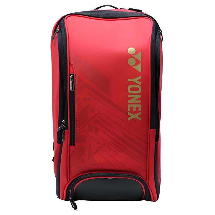 YONEX Badminton Racket Bags Can Hold 3 Rackets Casual Sports Backpack Red Black Unisex