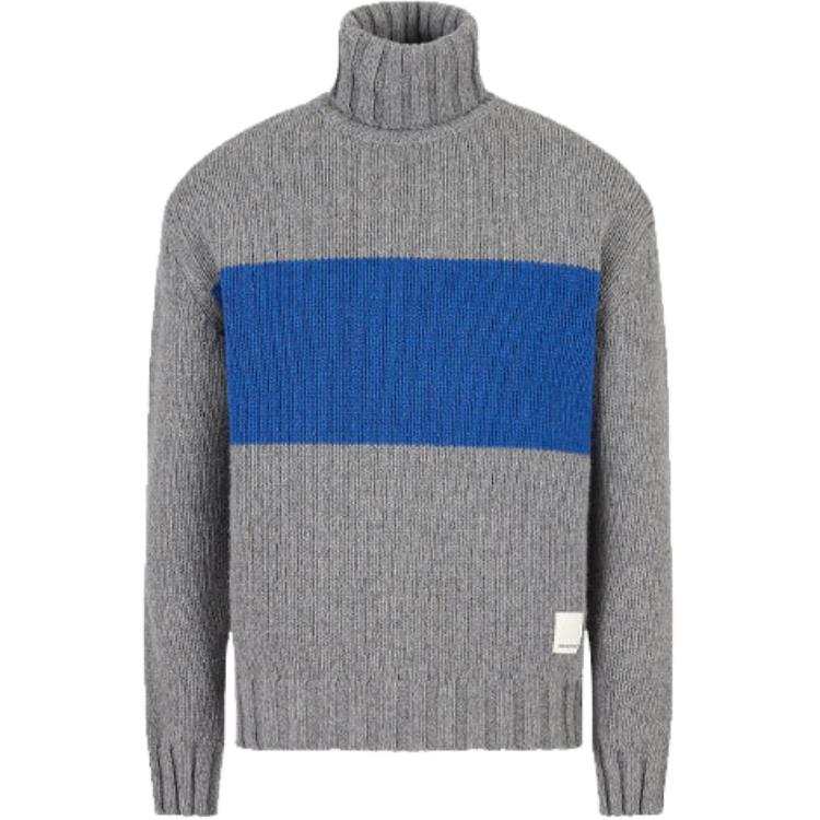 EMPORIO ARMANI Sweaters Men's Gray Turtleneck Moderate