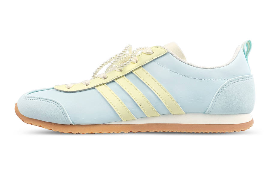 Adidas Adidas VS JOG 2.0 Abrasion Resistant Low top Casual Shoes Unisex Blue Yellow