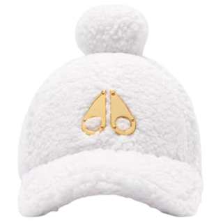 Moose Knuckles Polyester Baseball Caps Unisex Ivory White