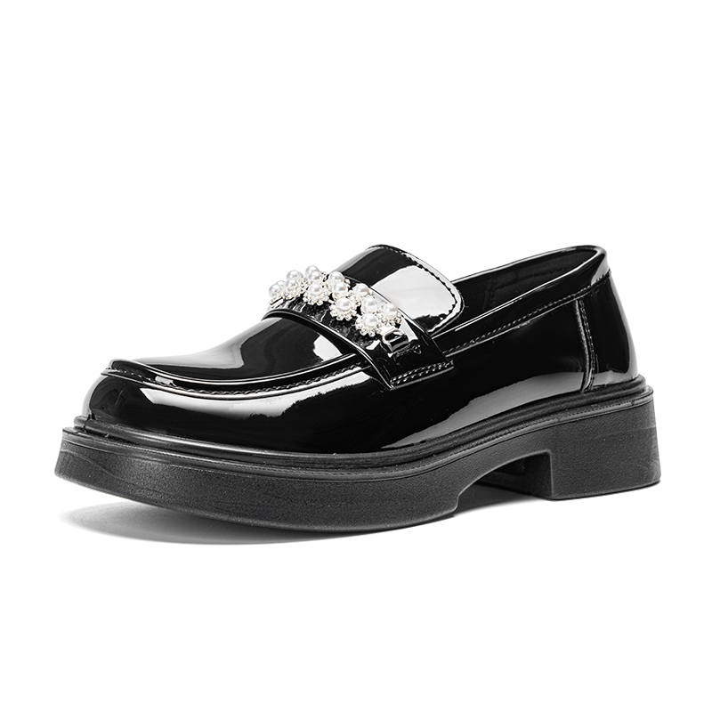 Warrior Leather Shoes Loafers 4.5cm Women's