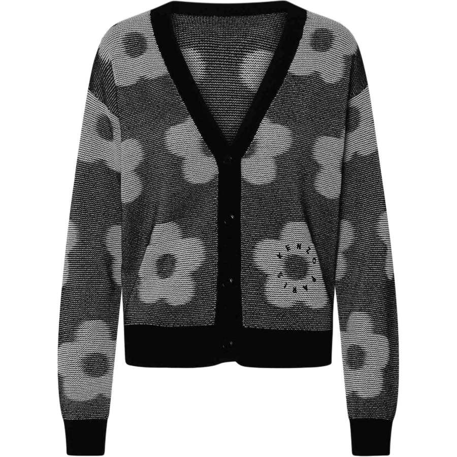 KENZO Boke Flower-motif Cotton Cardigan