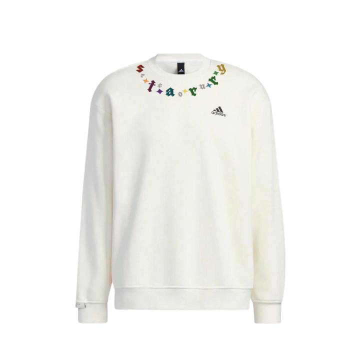 Adidas Adidas Sweatshirts Unisex White Crew Neck Moderate Regular