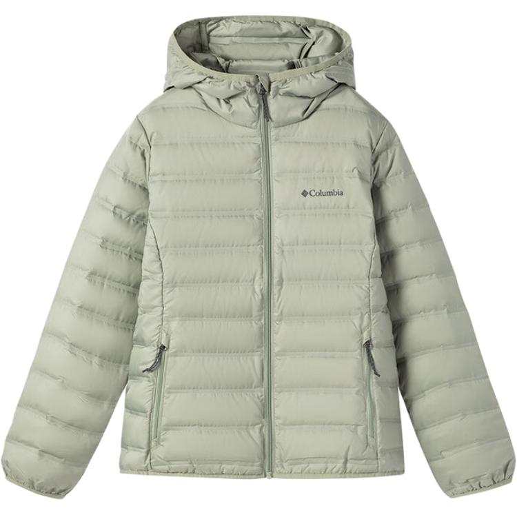 Columbia Down Jackets Women's 348 Green Hooded Moderate