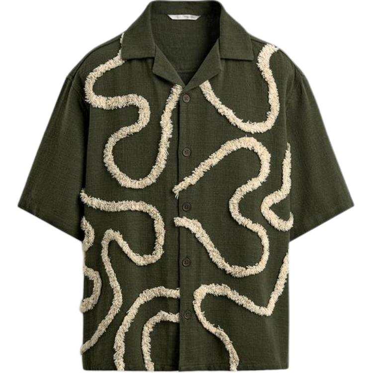 ZARA Shirts Men's Khaki Moderate