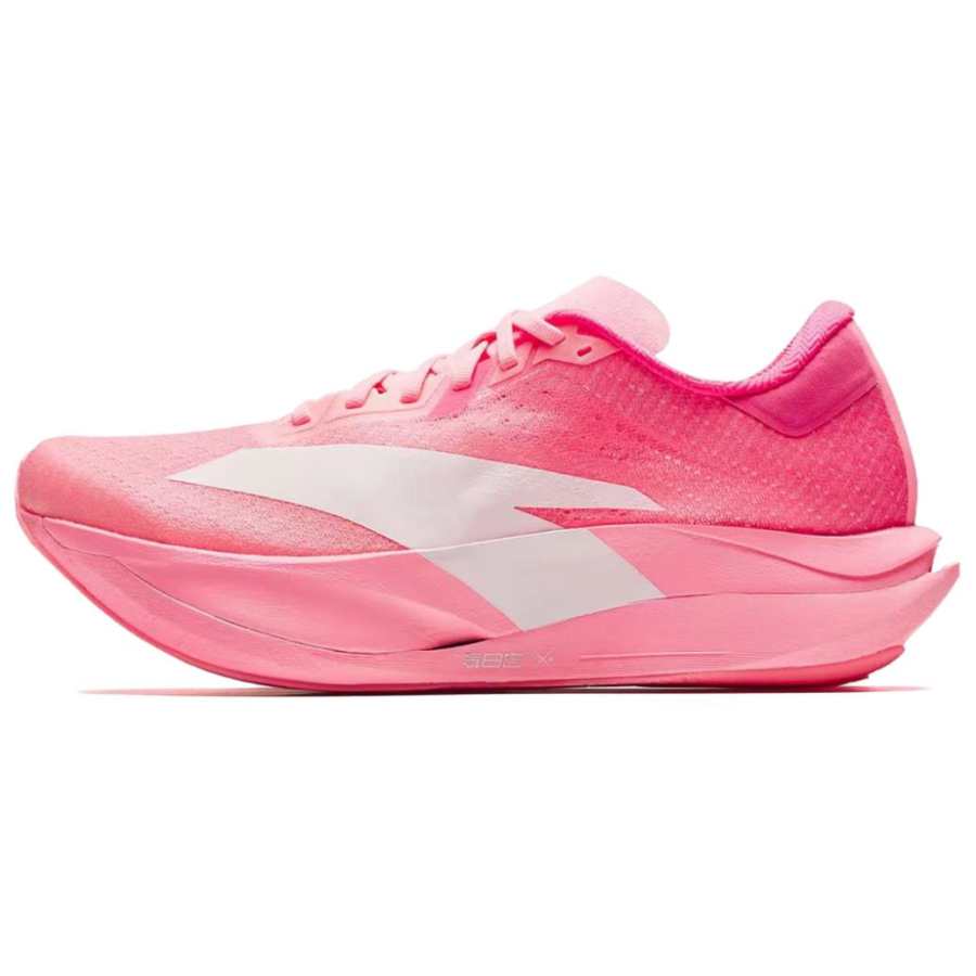 Anta C202 7.0 Breathable Low top Marathon Racing Running Shoes Men's Fluorescent Cold Peach Pink Pastel Red Paper Rose