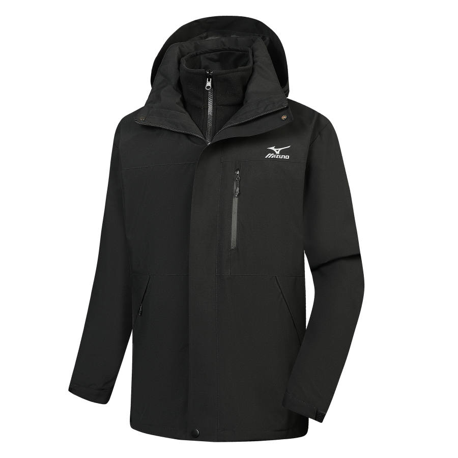 Mizuno Waterproof, Windproof, Breathable, Abrasion Resistant, Thermal Windbreaker Jacket Unisex