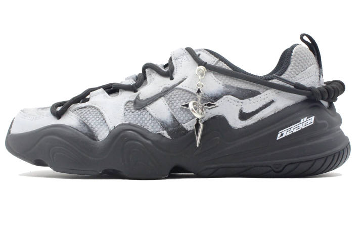 Nike Nike Tech Hera Tide Black Gravity 5 Abrasion Resistant Breathable Casual Shoes Unisex Black Gray