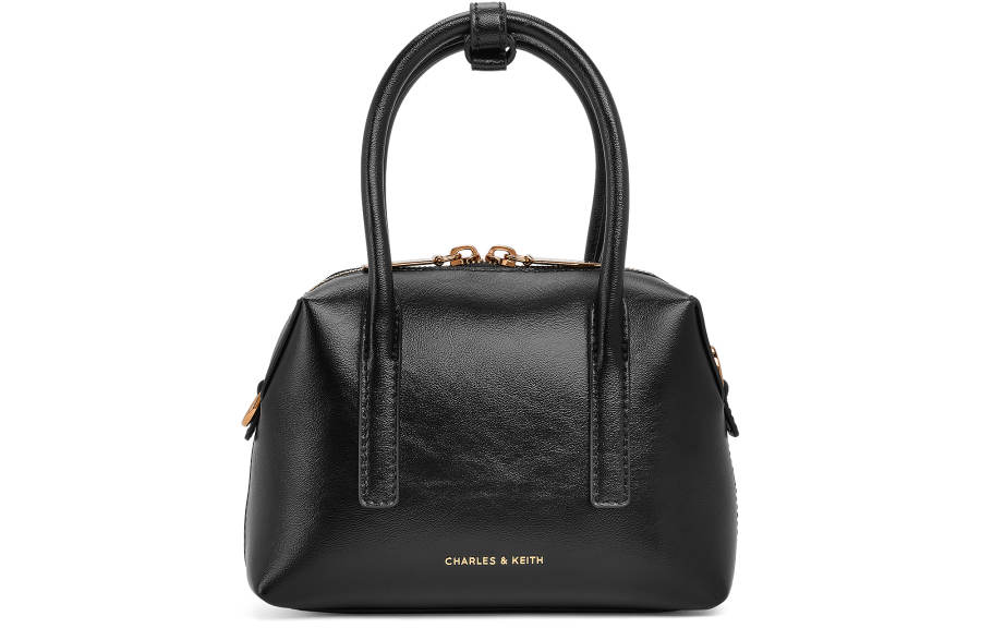 CHARLES&KEITH Pu Handbag, Crossbody Bag Small Women's Black
