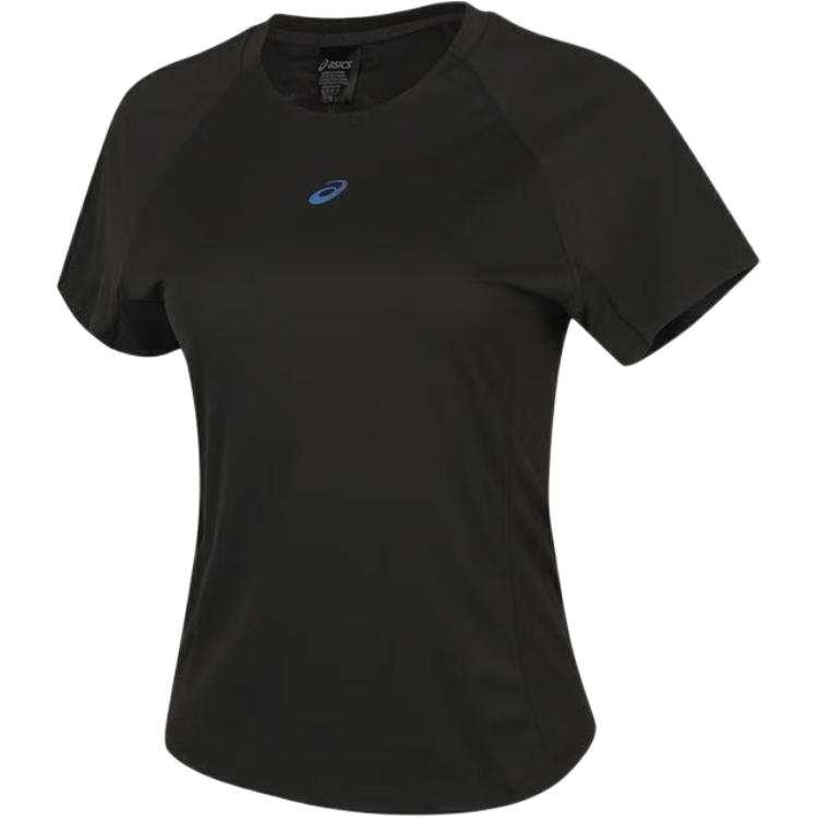 ASICS D.FRESH T Shirts Women's Black Crew Neck Moderate