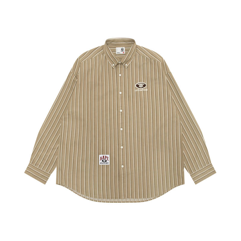 Aape Aape striped embroidered shirt