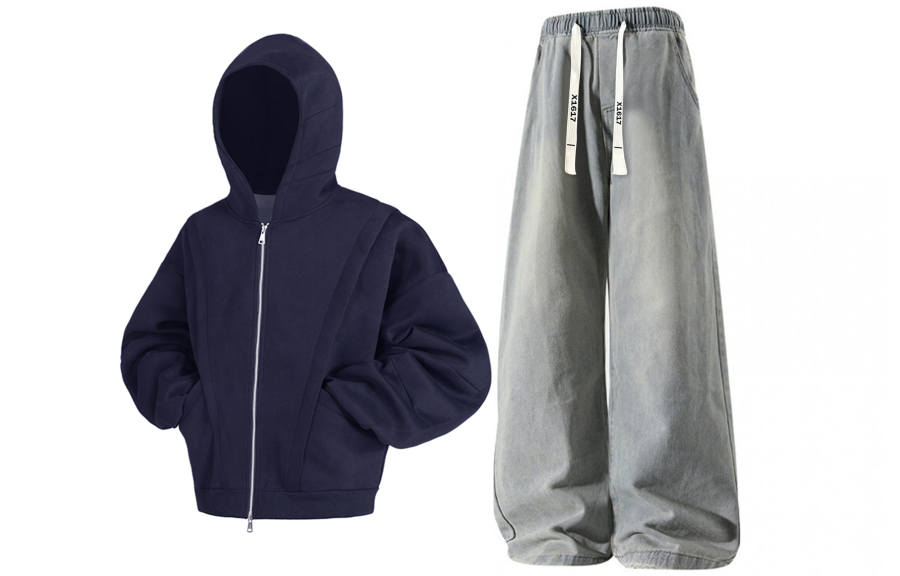 X1617 Casual Sportswear Unisex Hooded Moderate