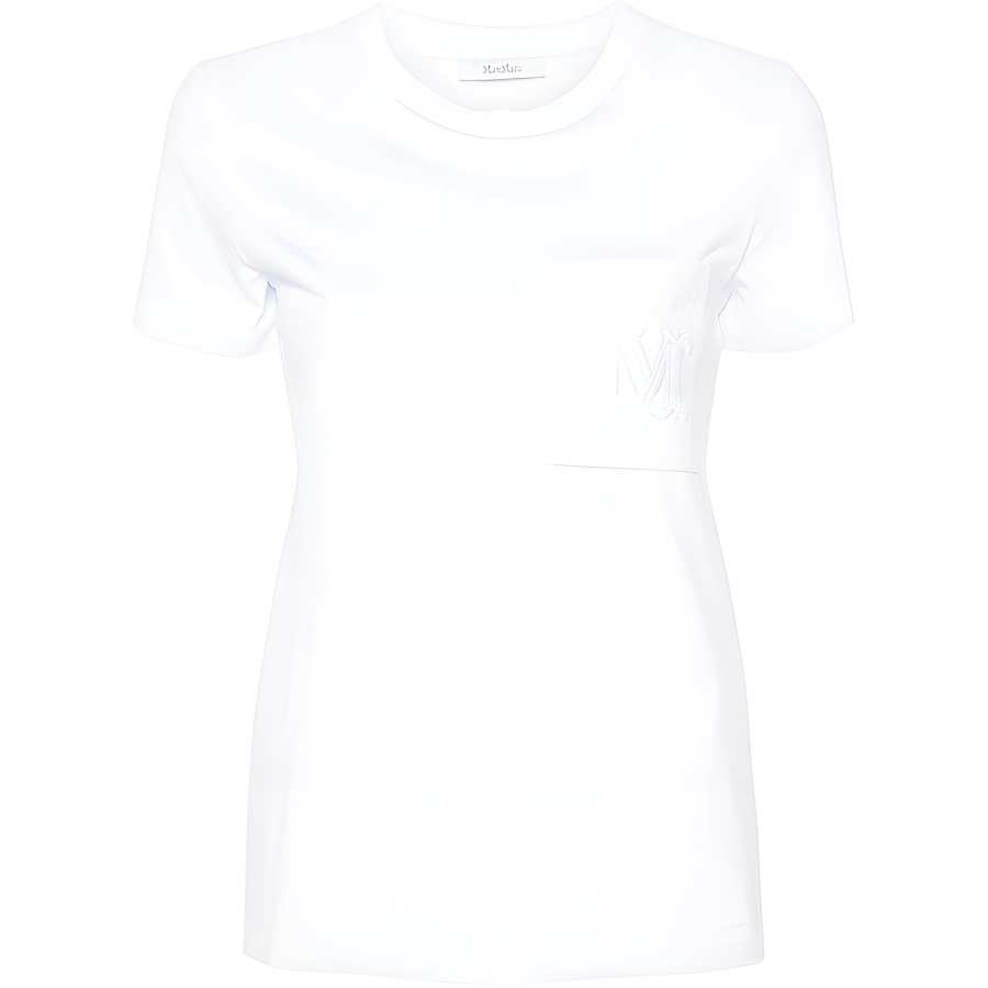 MaxMara MaxMara monogram-embroidered cotton T-shirt