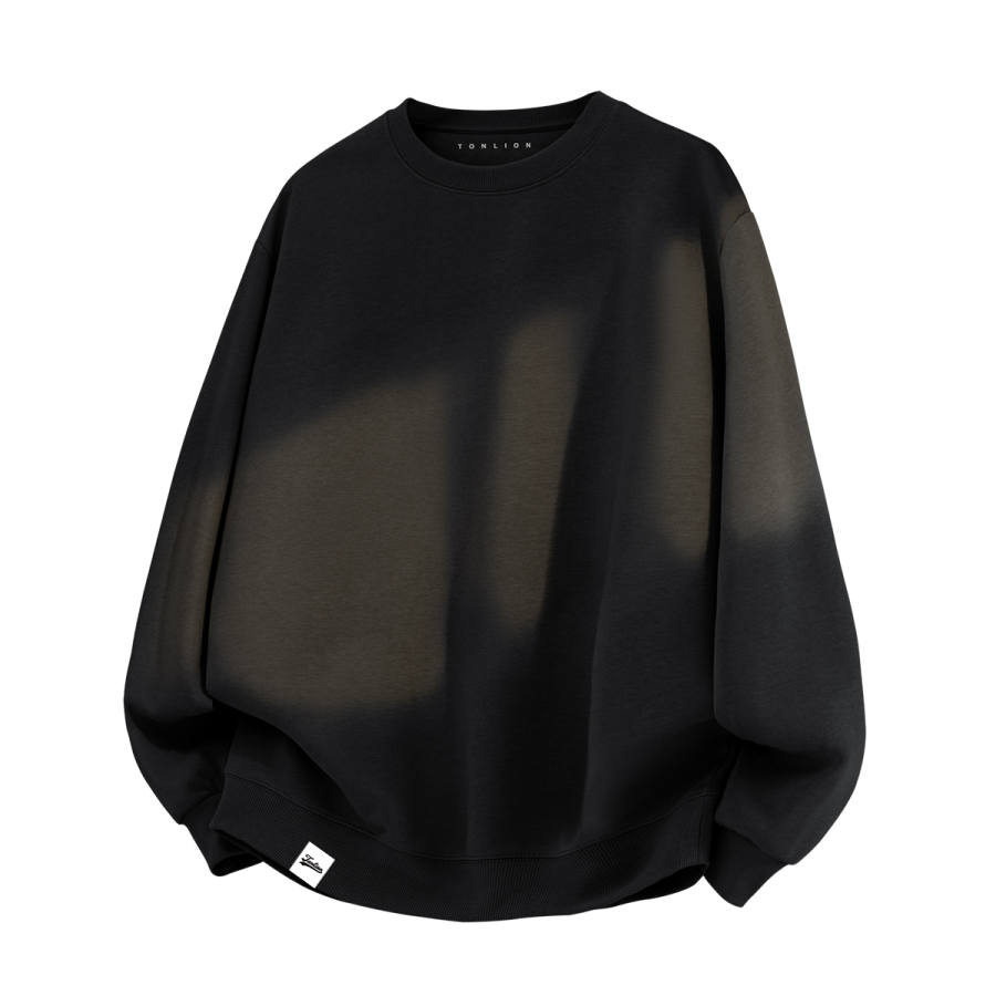 Tonlion Sweatshirts Unisex Crew Neck Moderate Regular