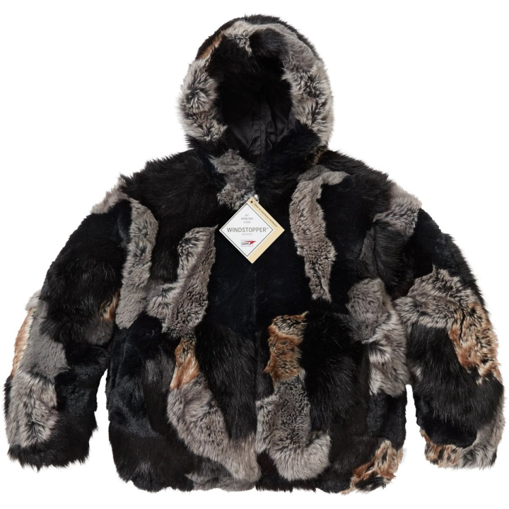Supreme Supreme FW25 WEEK7 Patchwork WINDSTOPPER Hooded Faux Fur Jacket Unisex