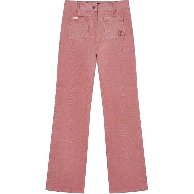 Teenie Weenie Jeans Women's Pink Moderate Straight Fit Pants