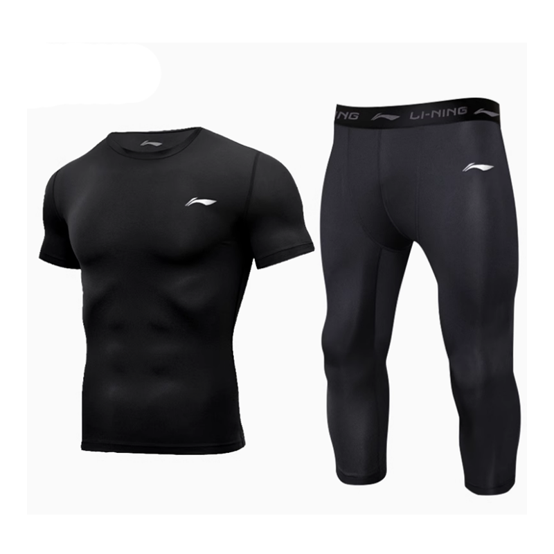 Li-Ning Li Ning Fitness Sets Men's Crew Neck Moderate