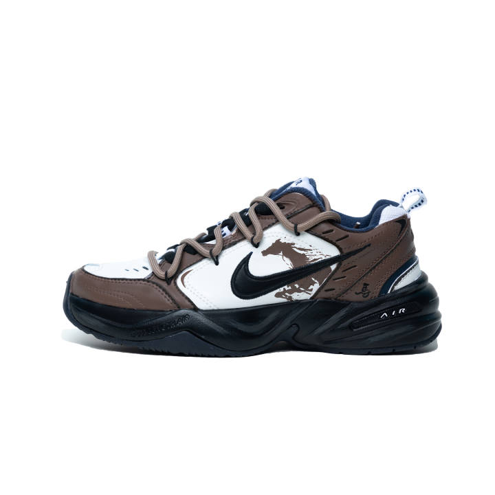 Nike Nike Air Monarch 4 Qinghe Creative, Horse Year, Dark Brown Swift Shadow Cushioning Abrasion Resistant