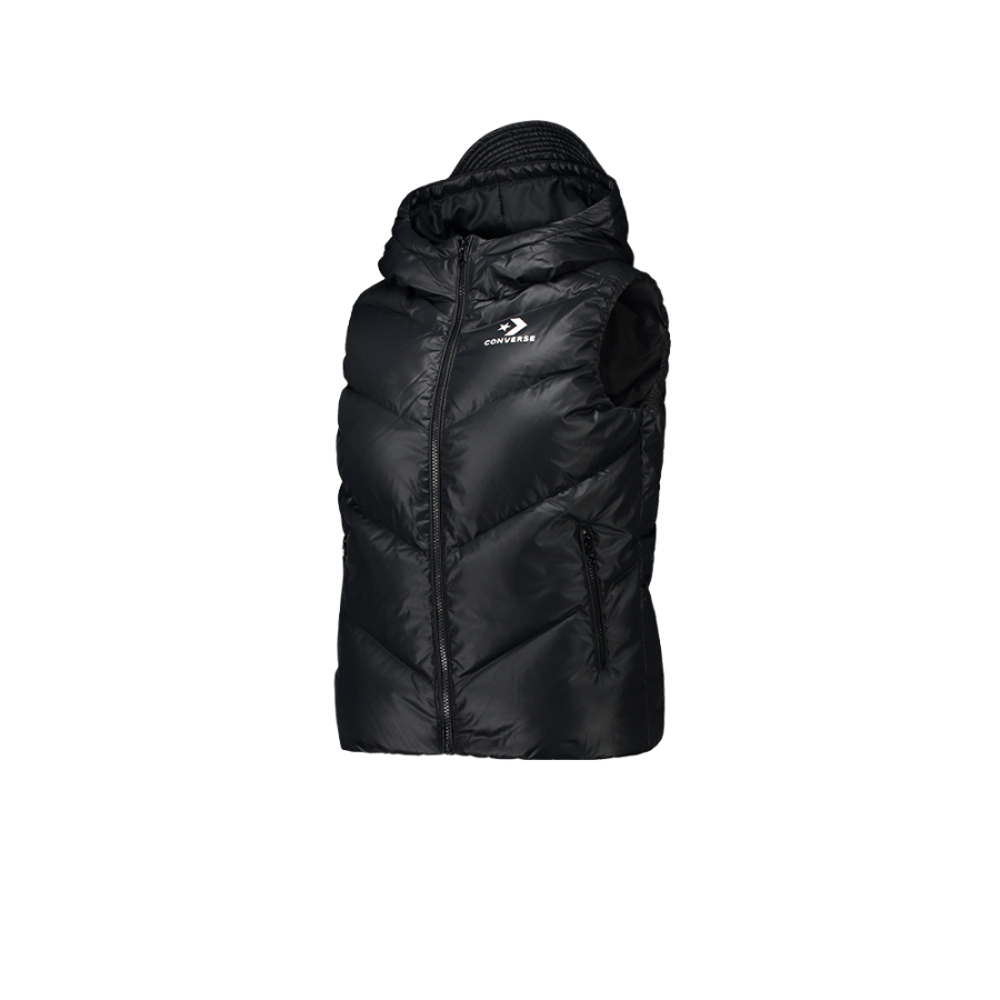 Converse Vests Women's Black Hooded Non Detachable Moderate Other