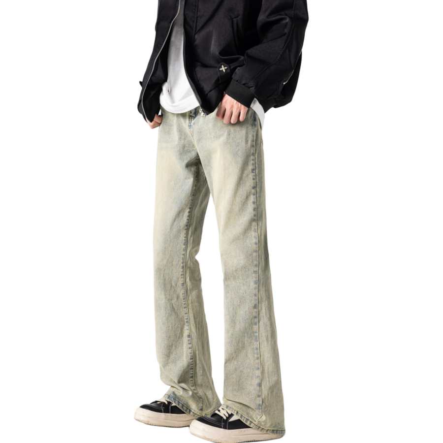 VENICEW Jeans Unisex Moderate Straight Fit Pants