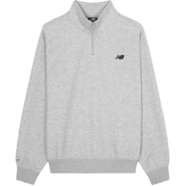 New Balance New Balance Sweatshirts Men's Mixed Color Gray Stand Collar Moderate
