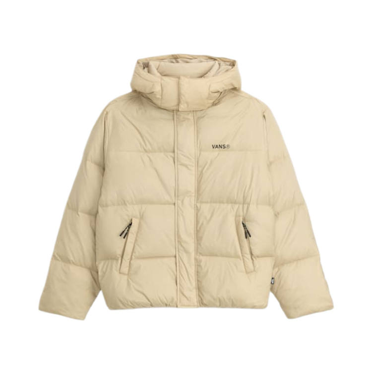 Vans Vans Down Jackets Unisex Beige Hooded Moderate
