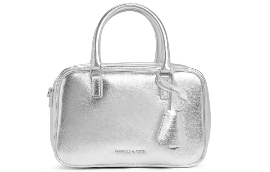 CHARLES&KEITH Pu Handbag Small Women's Multi Composite Color/Silver