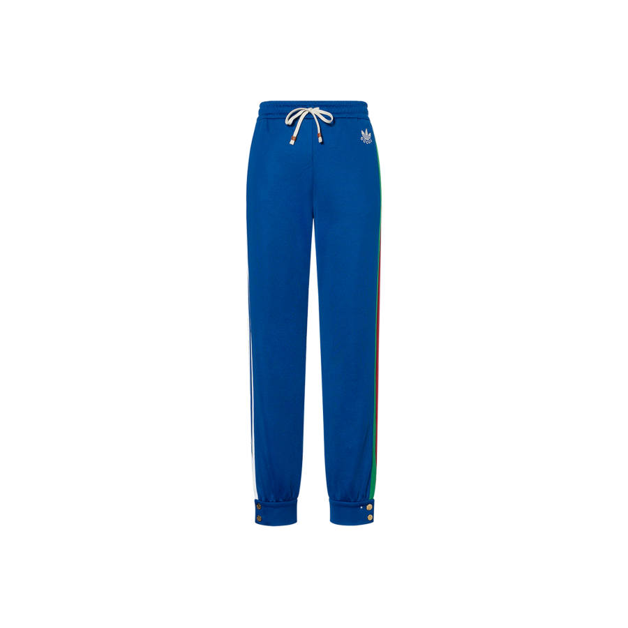 GUCCI x Adidas Originals Knitted Sweatpants Women's Blue