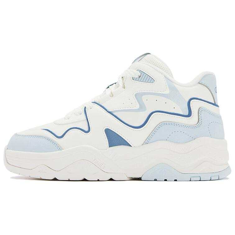 361° Taro Paste Fleece Lined, Comfortable Vintage Slip Resistant Thermal High top Casual Shoes Women's White Blue