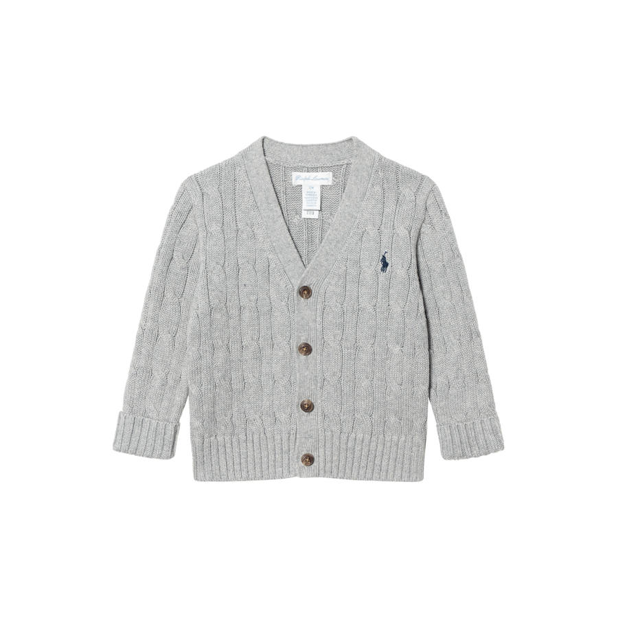 Polo Ralph Lauren Knitwear Standard Andover Heather Gray Infant And Toddler