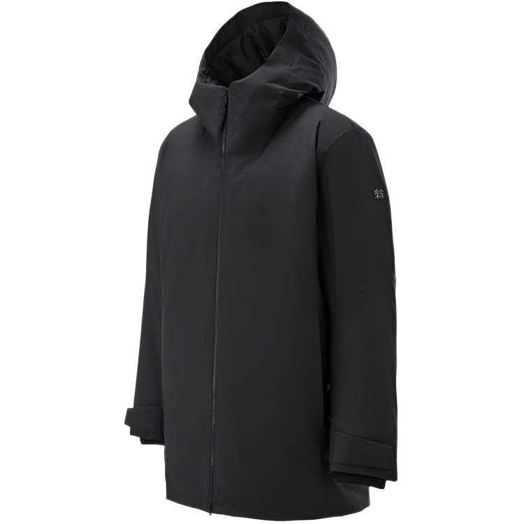 KOLON SPORT Down Jackets Men's Black BK Hooded Thickened