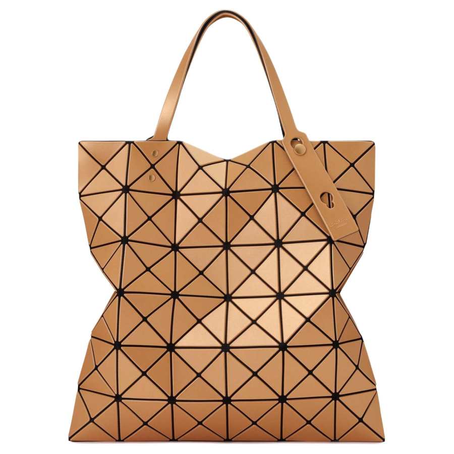 ISSEY MIYAKE PVC Handbag Women's Light Brown
