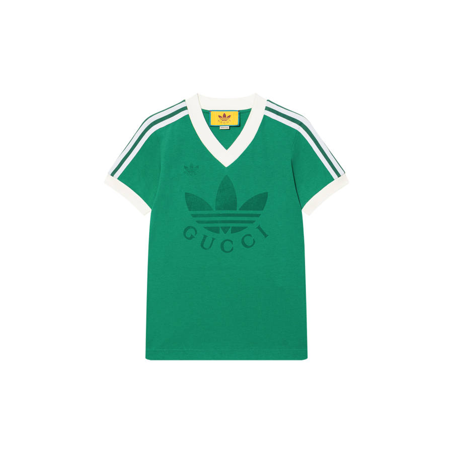 GUCCI x Adidas Originals GUCCI X ADIDAS T Shirt Unisex Green