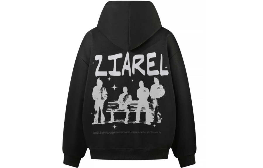 ZIAREL Sweatshirts Unisex Hooded Moderate Heavyweight