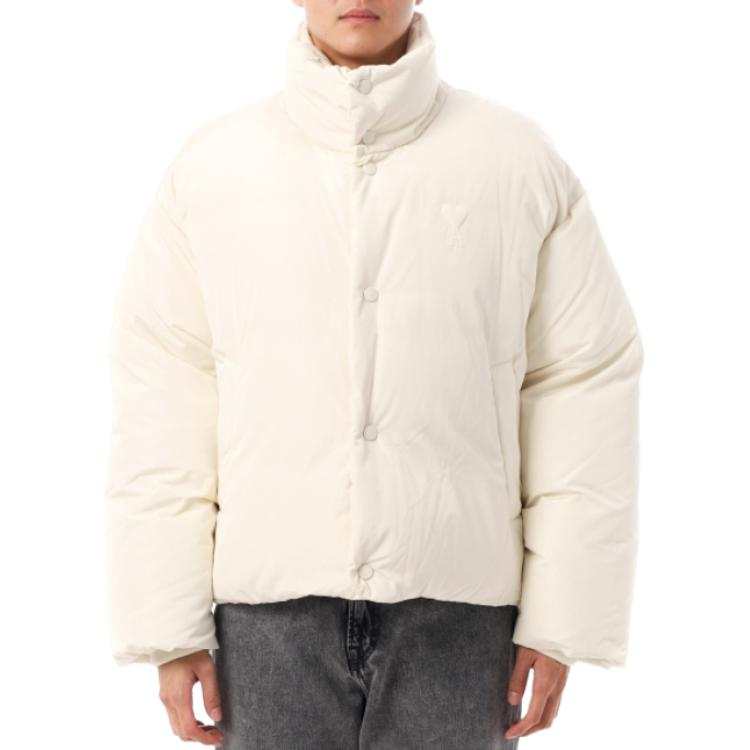 AMIPARIS Amiparis button funnel-neck jacket