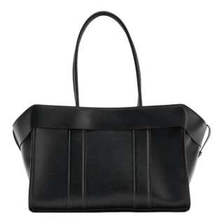 ZARA Polyurethane Shoulder Bag Women's Black