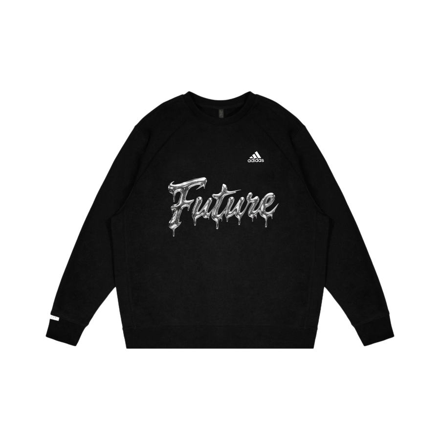 Adidas Adidas LABEL Sweatshirts Unisex Black Crew Neck Moderate Regular